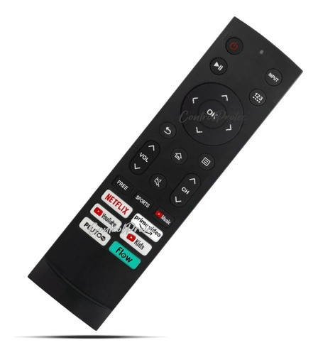 Control Remoto Smart Tv Noblex Dk50x9500 Qled Black Series 0