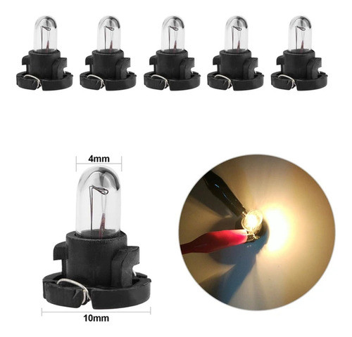 Kit 10 Lamparas W1.2w 12v 1.2w Tablero Halogena Con Culote 1