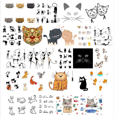 Gatos!! Lo Nuevo! Pack Vectores Sublimación, Serigrafía. 0