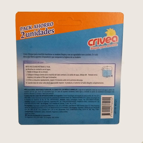 Bloque Para Mochila De Baño X 2 Unidades 1