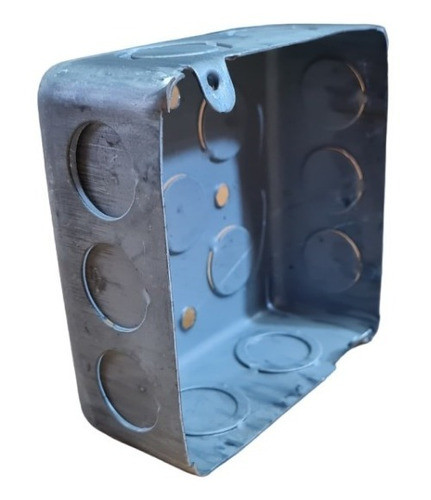 Caja De Luz De Chapa Cuadrada 10x10 Embutir 0