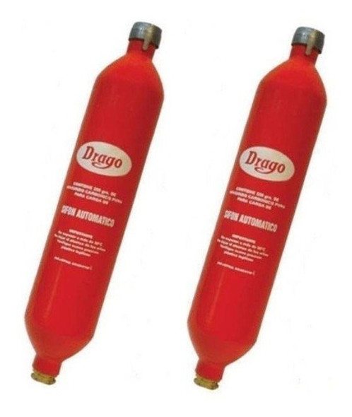 Dos Cápsulas De Carga Nuevas Originales Para Sifón Drago 0 Dos Cápsulas De Carga Nuevas Originales Para Sifón Drago 0