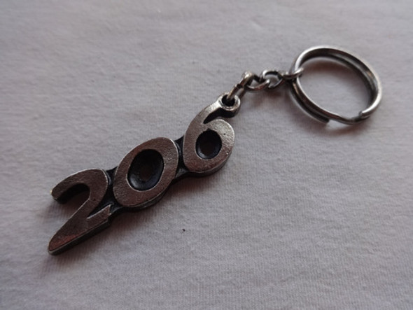 Llavero Peugeot 206 Metalico Escudo Logo Auto Insignia 0
