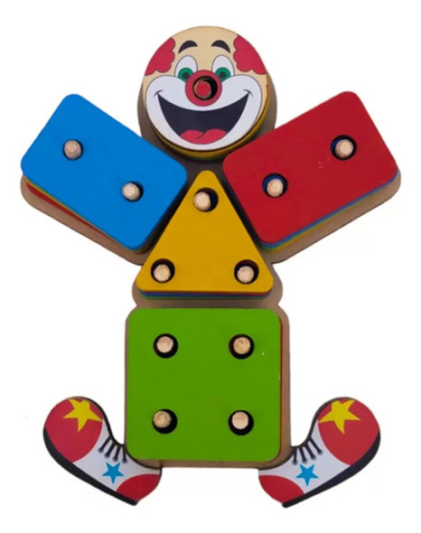 Palhaço Geométrico Pedagógico Educativo Primeira Infancia 0