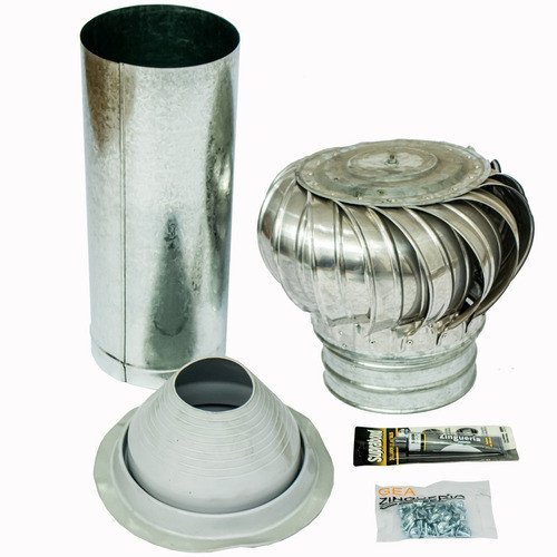 Kit Combo Ventilación 15 Cm Diámetro Eólico P/ Baño O Cocina 0