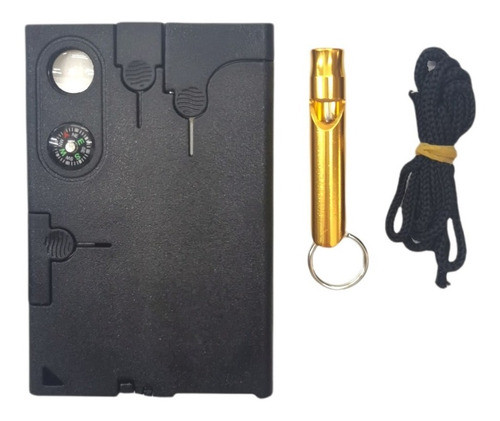 Tarjeta De Supervivencia Múltiple Funciones + Silbato 1