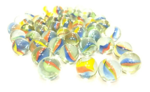 Bolitas X10 Canicas Boli Boli Vidrio Varios Colores Juego 0