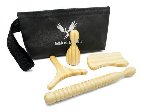 Kit Maderoterapia Para Masaje Facial 4 Piezas 0