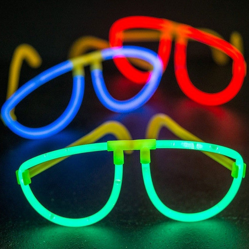 Pack X 10 Anteojo Luminoso Glow Aviador Cotillon Fiestas 1