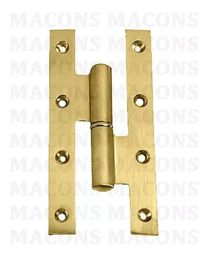 Bisagra Pomela Bronce Pulido 140 Plana Currao Alta Gama 1