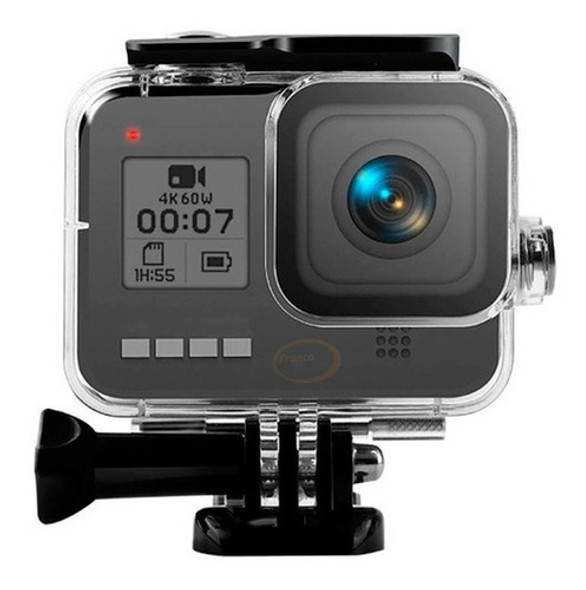 Carcasa De Buceo 45m Montura Compatible Gopro Hero 8 Black 1