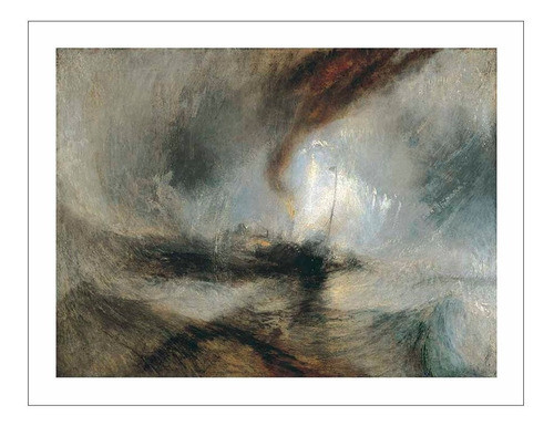 Lamina Fine Art Tormenta De Nieve Turner 76x60 M Y C 0