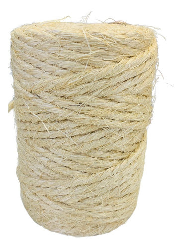 Fios Corda Sisal Cor Natural 200/3 60 Metros Decoração 6mm 0