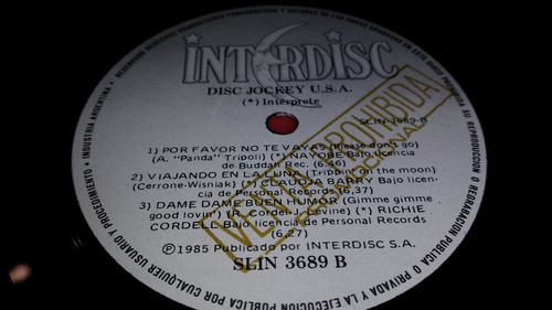 Disc Jockey Usa Vinilo Varios Promo Argentina 1985 1