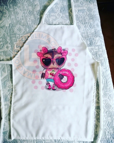 1 Delantal En Tela Panamá Adultos Personalizados. 1
