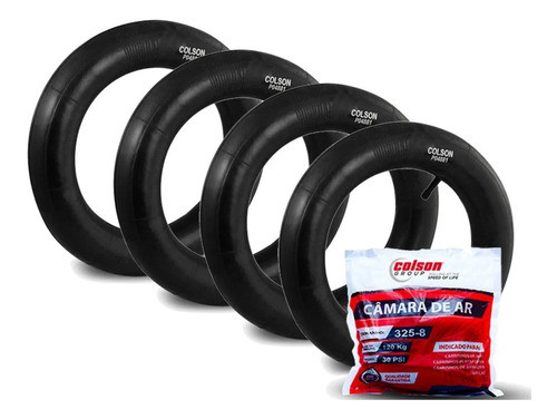 Kit C/5 Câmara D Ar Carrinho De Mão 3,25x8 Origiinal Colson 1