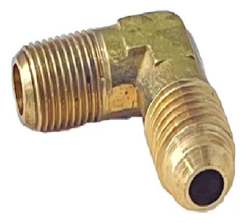 Cotovelo Joelho Latão 1/8 Npt X 1/4 Sae Macho P/ Tubo Cobre 0