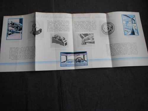 Buick 1930 Gm Automóvil Antiguo Folleto Catálogo Publicidad 1
