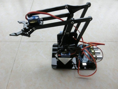 Kit Robot Brazo  Arduino Con Garra Electronica Manual X Pc 1