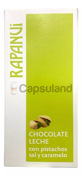 Rapanui Milk Chocolate Bar with Pistachio, Salt & Caramel – Handmade in Bariloche, 100g