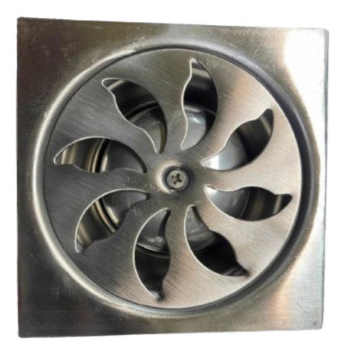 Rejilla De Baño Sifonada Metalica 10x10 Cm Antiolor Desague 0