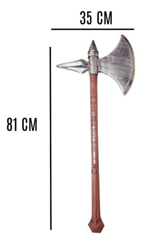 Hacha Vikinga Vikingo Grande Halloween Disfraz Cotillon 1