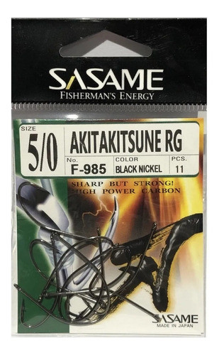 Anzuelos Sasame Akita Kitsune 5/0 F985 Pesca Pejerrey 0