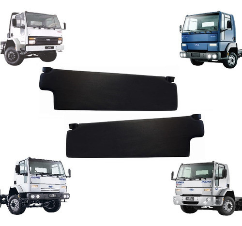 Quebra Sol Interno Ford Cargo 4030 4331 4432 4532 Par Preto 0