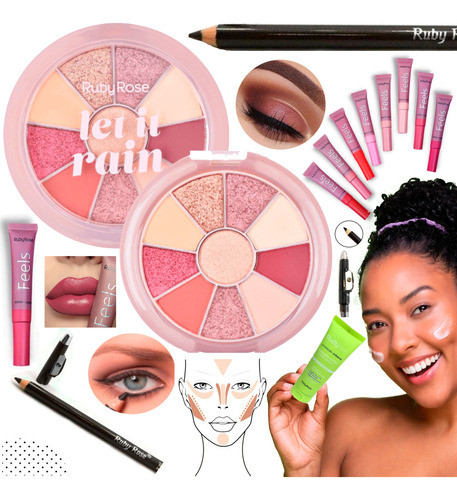 Set De Maquillaje Ruby Rose Make Up Original Cruelty Free 0