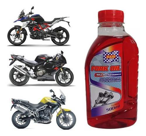 Kit 3 Oleos De Suspensao 10w 500ml Bengala Yamaha 1