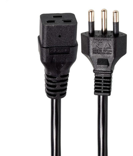 Cabos De Força Iec C19 14 Awg 5 Metros - Kit Com 10 0