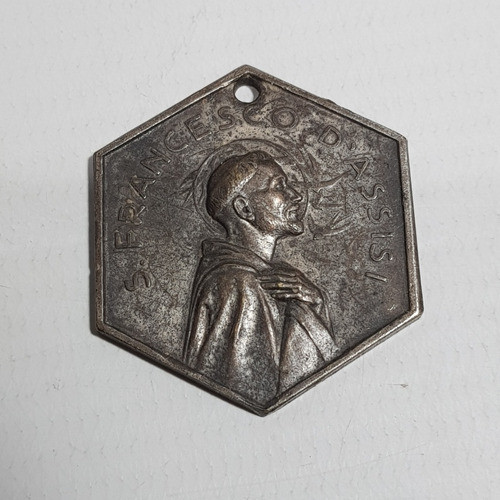 Antigua Medalla San Francisco De Asis Italia Mag 60134 0