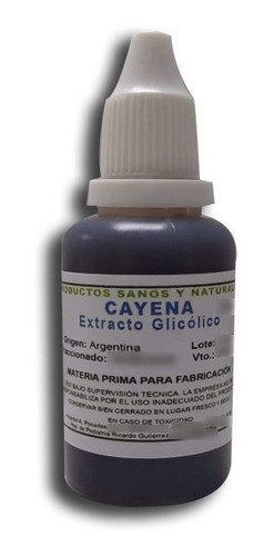 Cayena Extracto Glicólico 500grs Uso Cosmetico 0