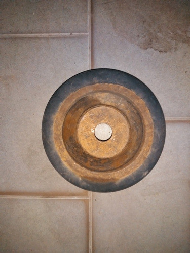 Rueda De Goma Y Hierro Usada De 21cmx4,5 Cm Con Alemite 1