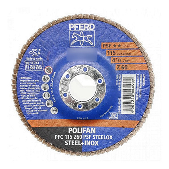 Flap Disc 115 X 22 Psf Steelox 69398183 Pferd 0