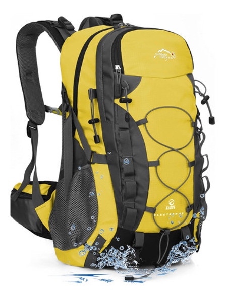 Mochila De Senderismo Inoxto Amarilla Ligera Con Funda 0
