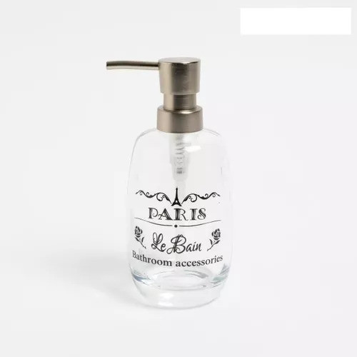 Dispenser Para Jabón Líquido De Vidrio Paris 400 Ml 1