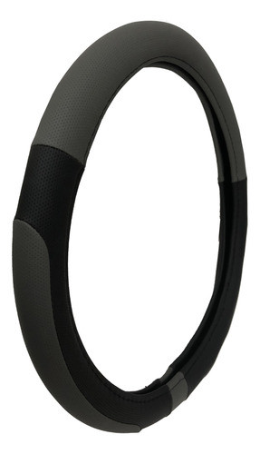 Cubre Volante Cuerina Combinado Negro C/gris, Lujo 36cm Iael 1