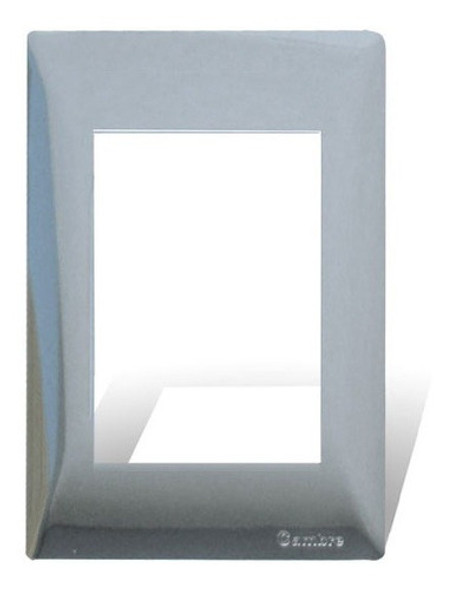 Plaqueta De Luz 4mod.siglo Xxii Plata 0