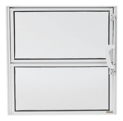 Vitro Basculante 40x40 Alumínio Brilhante Para Banheiro 1