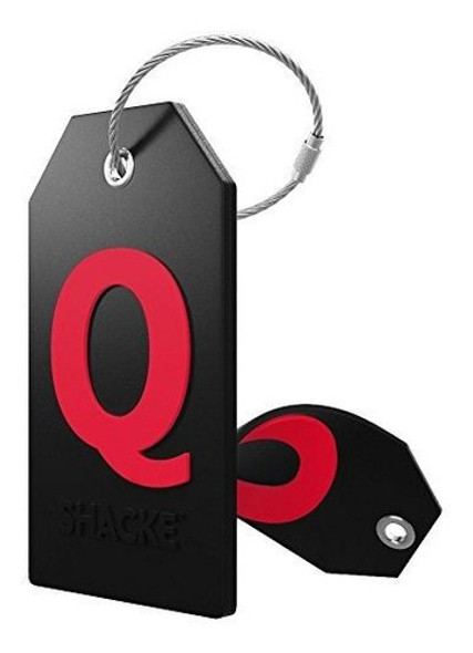 Identificador De Valija Mochila Acero Inoxidable Letra Q 0