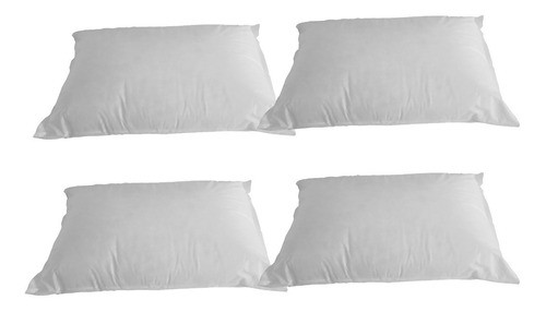 Pack X4 Almohadas Fiberball Con Relleno De Silicona 0