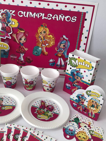 Cotillón Infantil Personalizado X 15 Shopkins 1