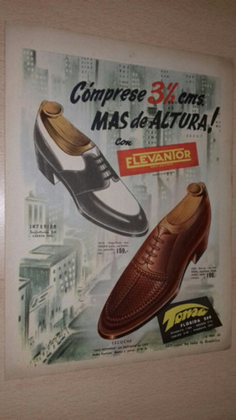 P448 Clipping Publicidad Zapatos Hombre Tonsa Año 1955 0