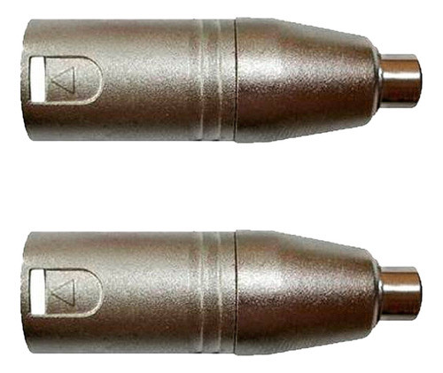 Kit De 2 Adaptadores Plug Rca Fêmea X Xlr Macho Wireconex 0
