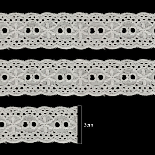 Passa Fita Algodão - 3cm X 13,7m - Branco 067 - Ro.152294 1