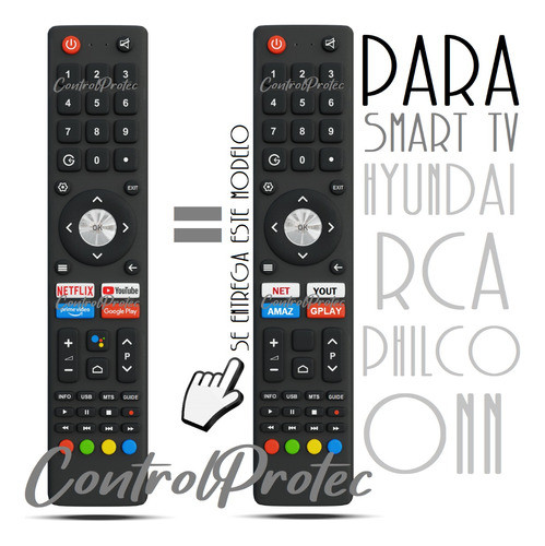 Control Remoto Para Hyundai Smart Tv Netflix Youtube Prime V 1