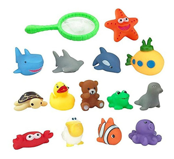 Conjunto De 15 Ocean Animals Water Squirties Divertido Baño 0 Conjunto De 15 Ocean Animals Water Squirties Divertido Baño 0