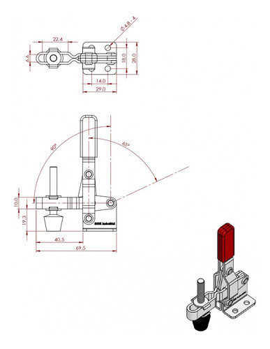 Sujetador A Palanca Clamp 100 Kg 1