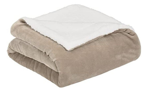 Manta Reversible Flannel/sherpa 150x200 Cm Beige 0